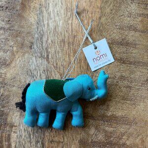 Blue Elephant Ornament by nomi NETWORK